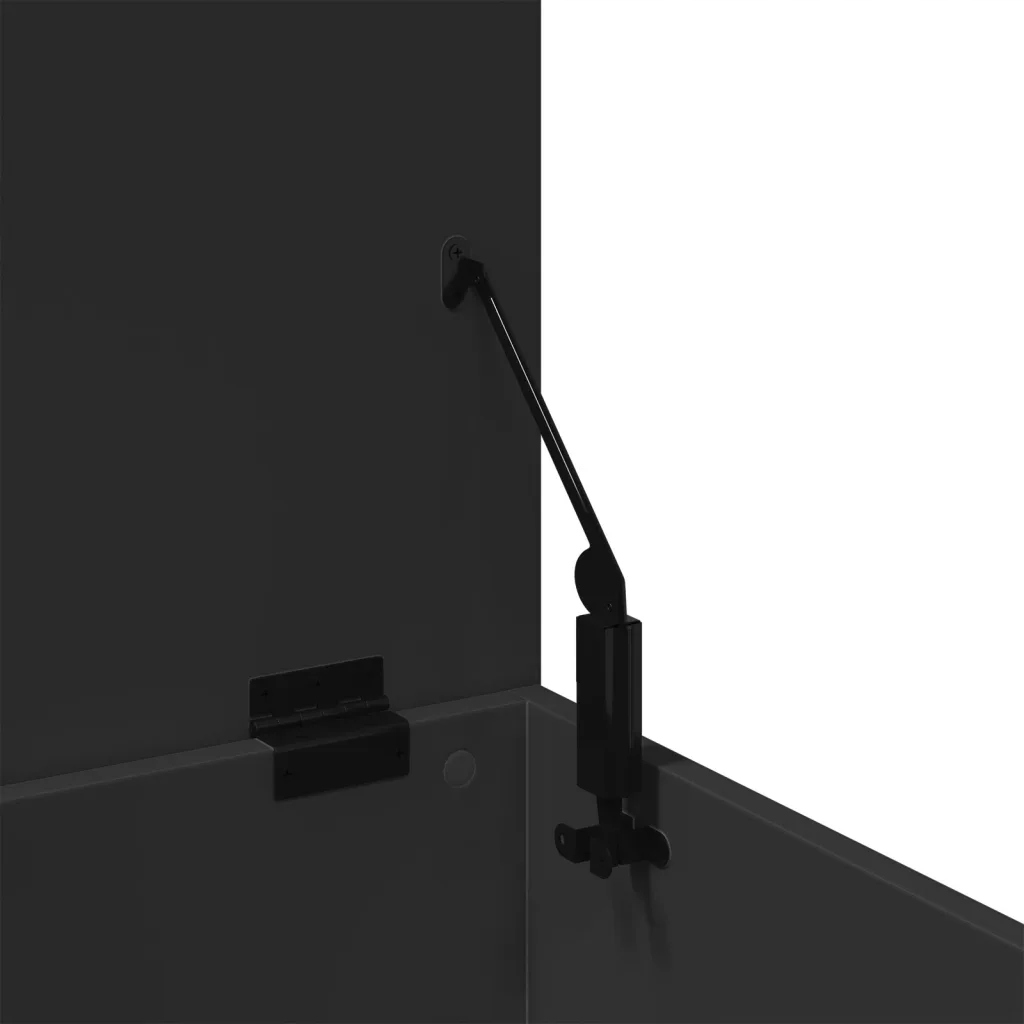 Skrzynia, czarna, 60x42x46 cm, materiał drewnopochodny Kod producenta 840654