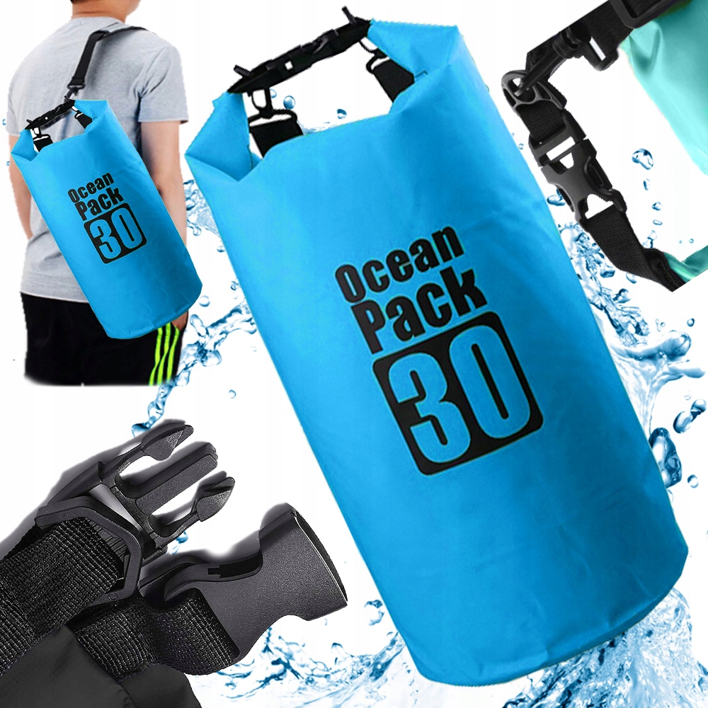 

Worek Wodoodporny Wodoszczelny Kajak Torba 30L Nie