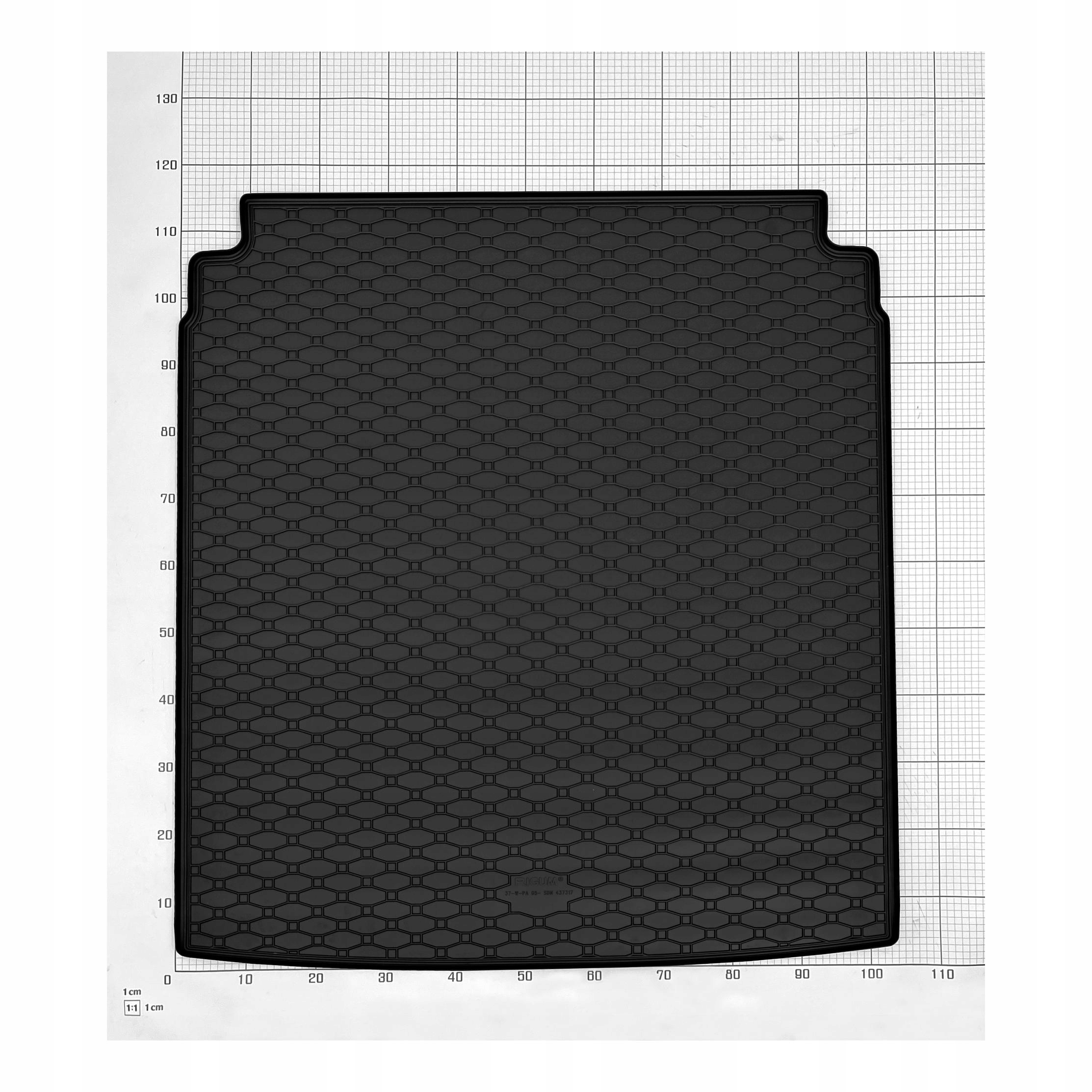 Zestaw dywaników do VW Passat B7 Sedan od 2011 do 2014 Materiał guma