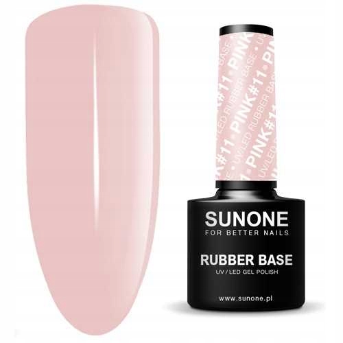 Sunone Lakier Hybrydowy Pink #11 Rubber Base 5G