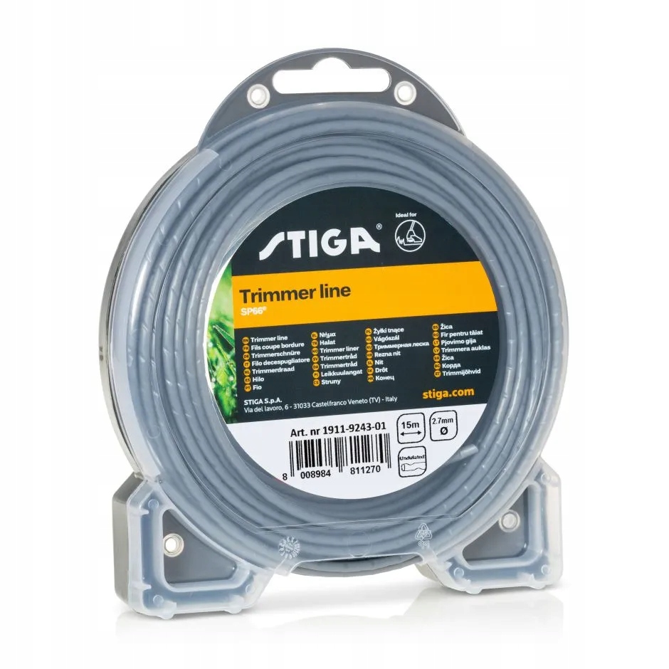 

Żyłka tnąca karbowana Stiga okrągła 2,7 mm x 15 m
