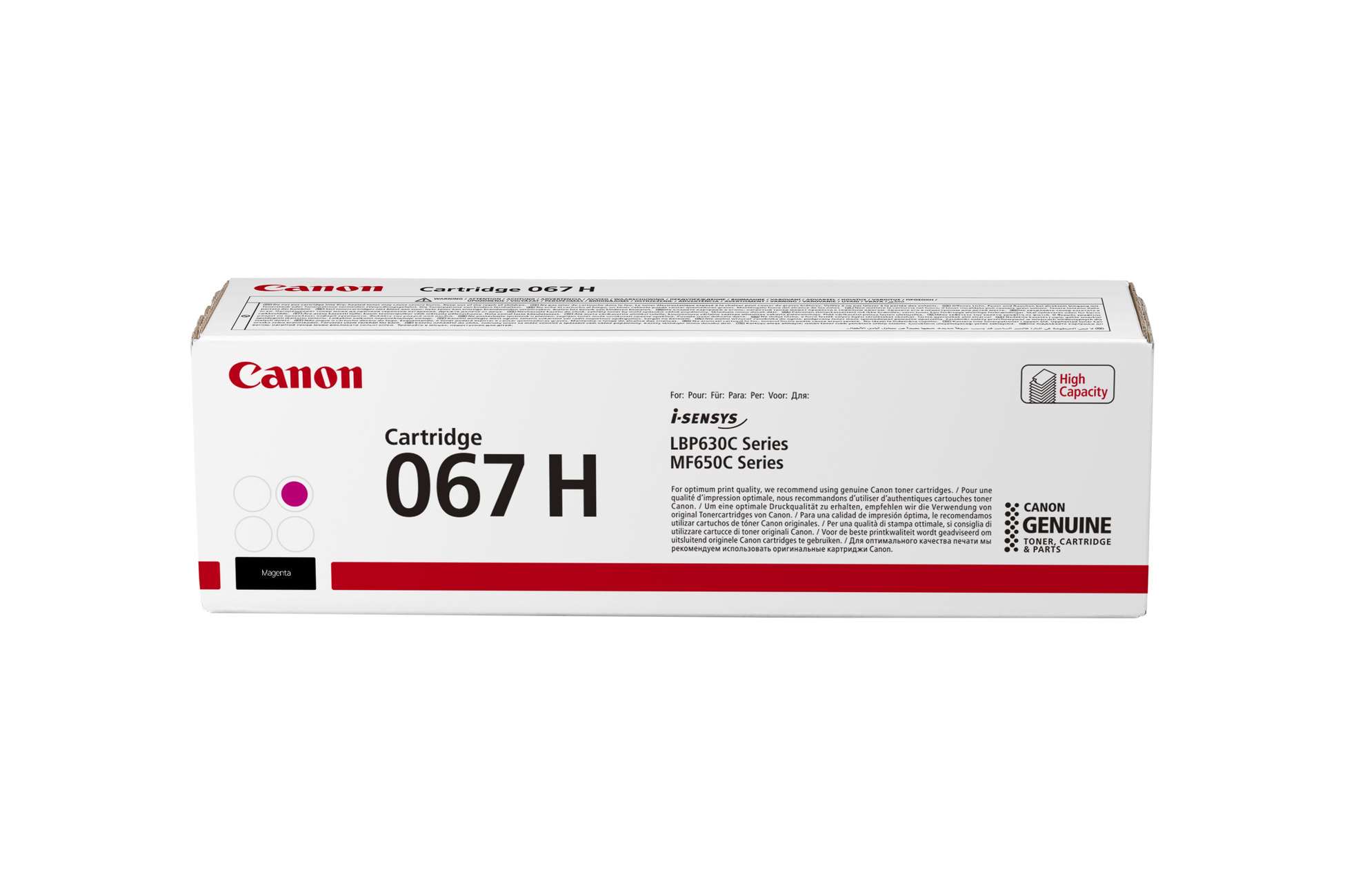 Canon Toner 067H purpurová pro i-SENSYS LBP631Cw, LBP633Cdw, MF651Cw, …
