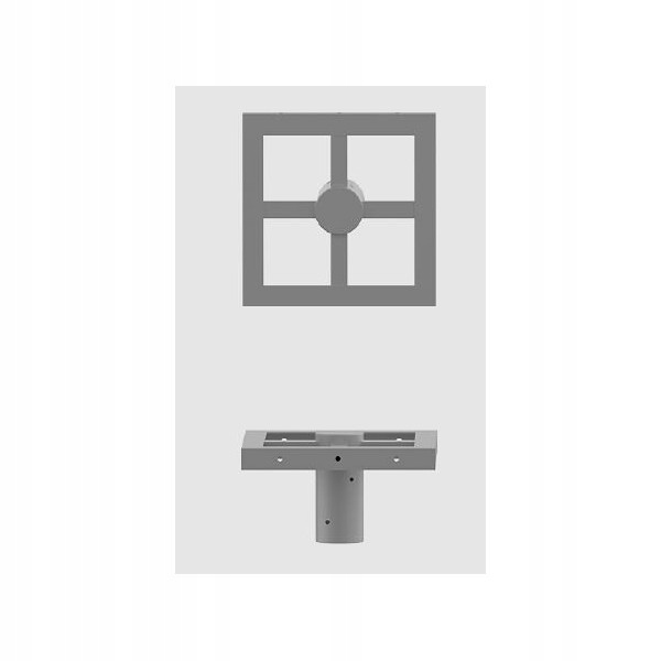 Belka Aluminium S480 mm FI100 mm Pre 4 Projektory Rosa WM-4 Eloxovaná Šedá