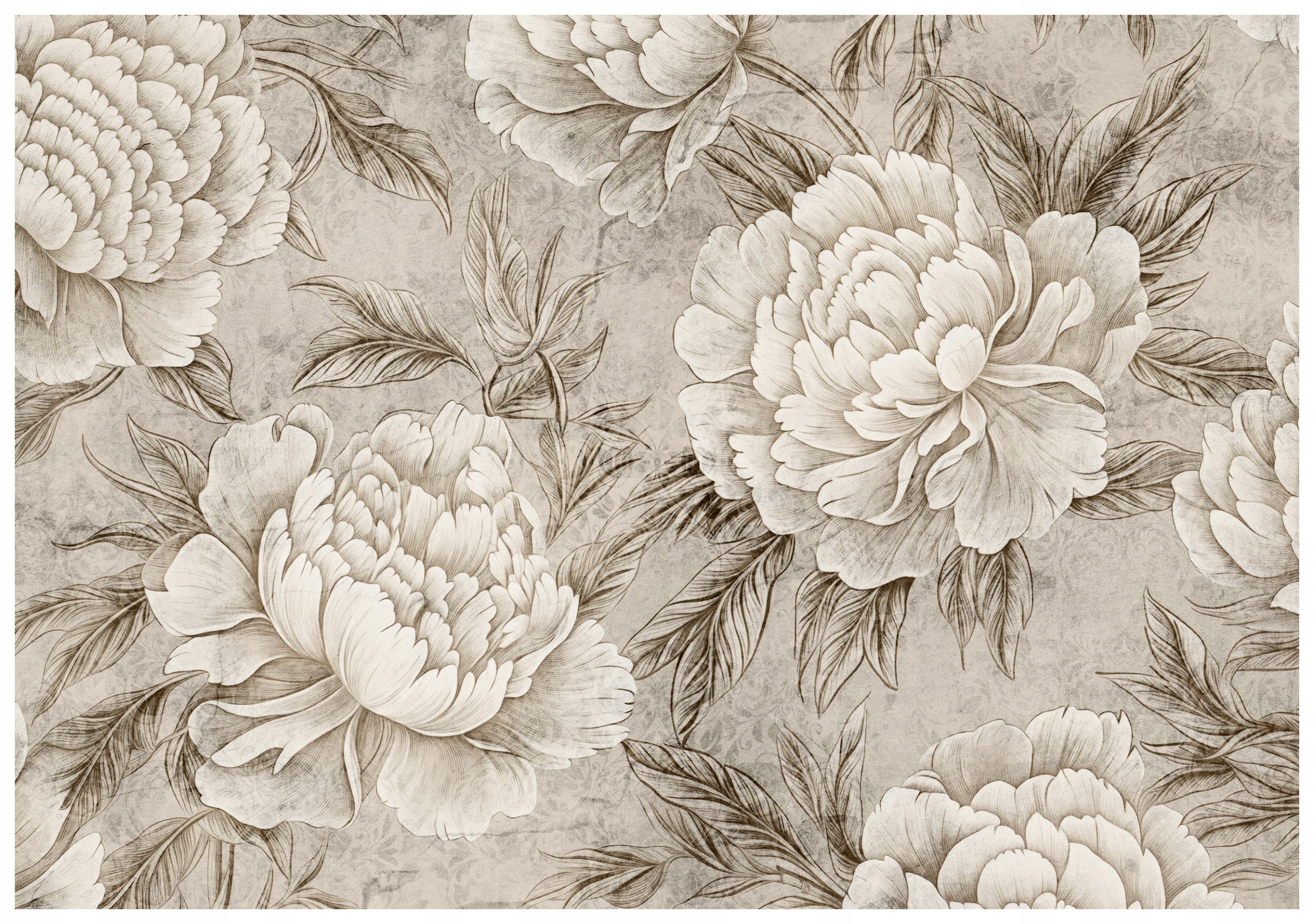 Fototapeta Pivoňky Květinový vintage klasika a romantika 150x105 lepidlo