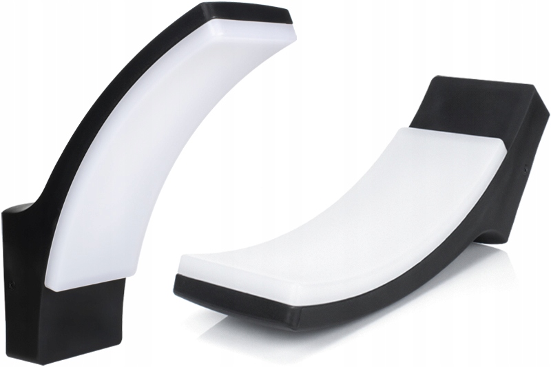 CZARNY KINKIET ZEWNĘTRZNY OGRODOWY LAMPA LED ELEWACYJNA ŚCIENNA 12W IP65 Kod producenta DecKinBow