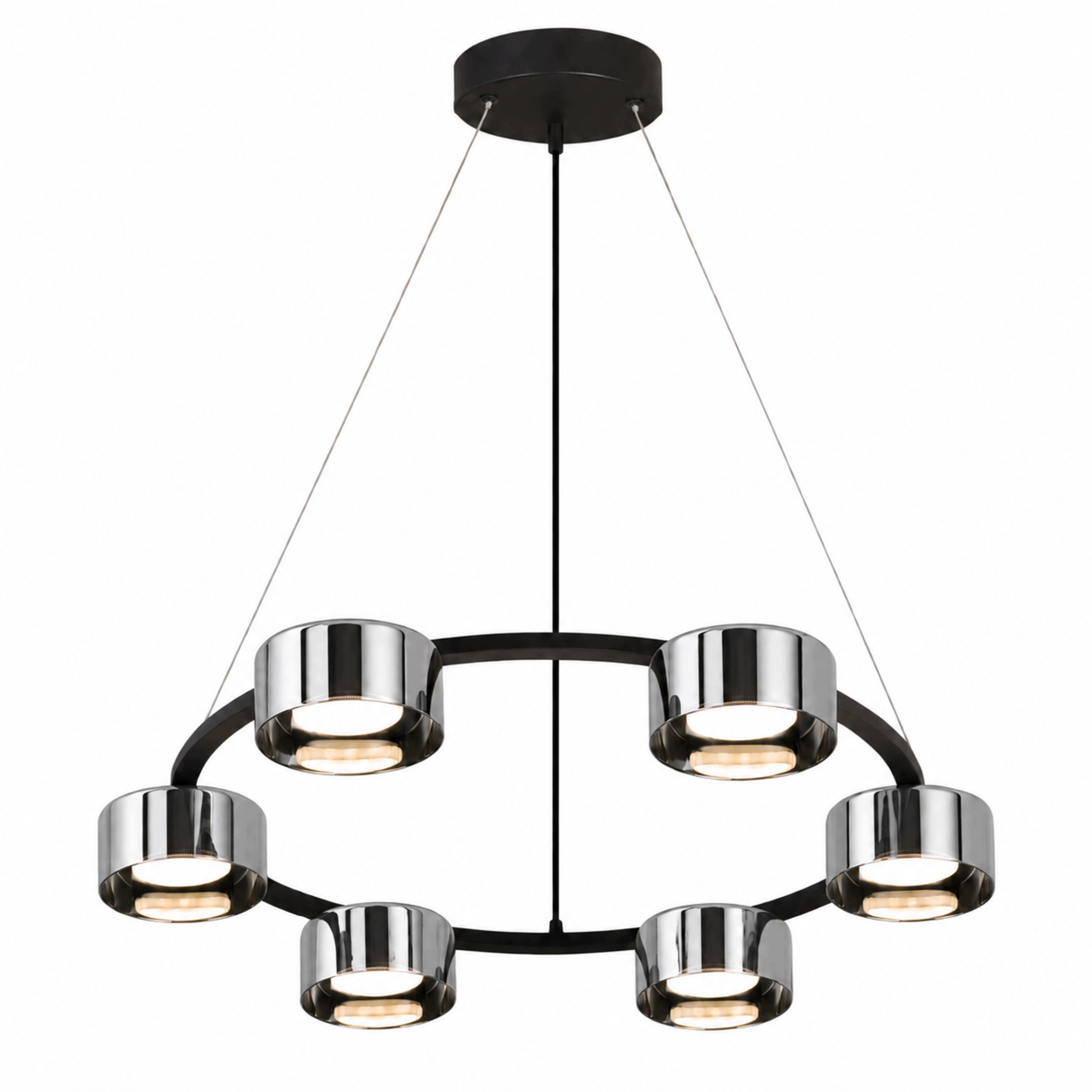 Závesný luster do obývačky Moderná čierna stropná Led lampa do kuchyne