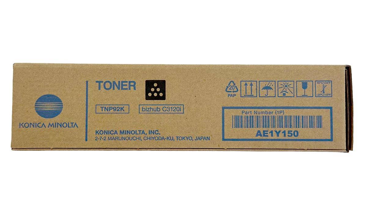 Originálny toner TNP-92K (TNP92K) AE1Y150 pre Konica Minolta bizhub C3120i
