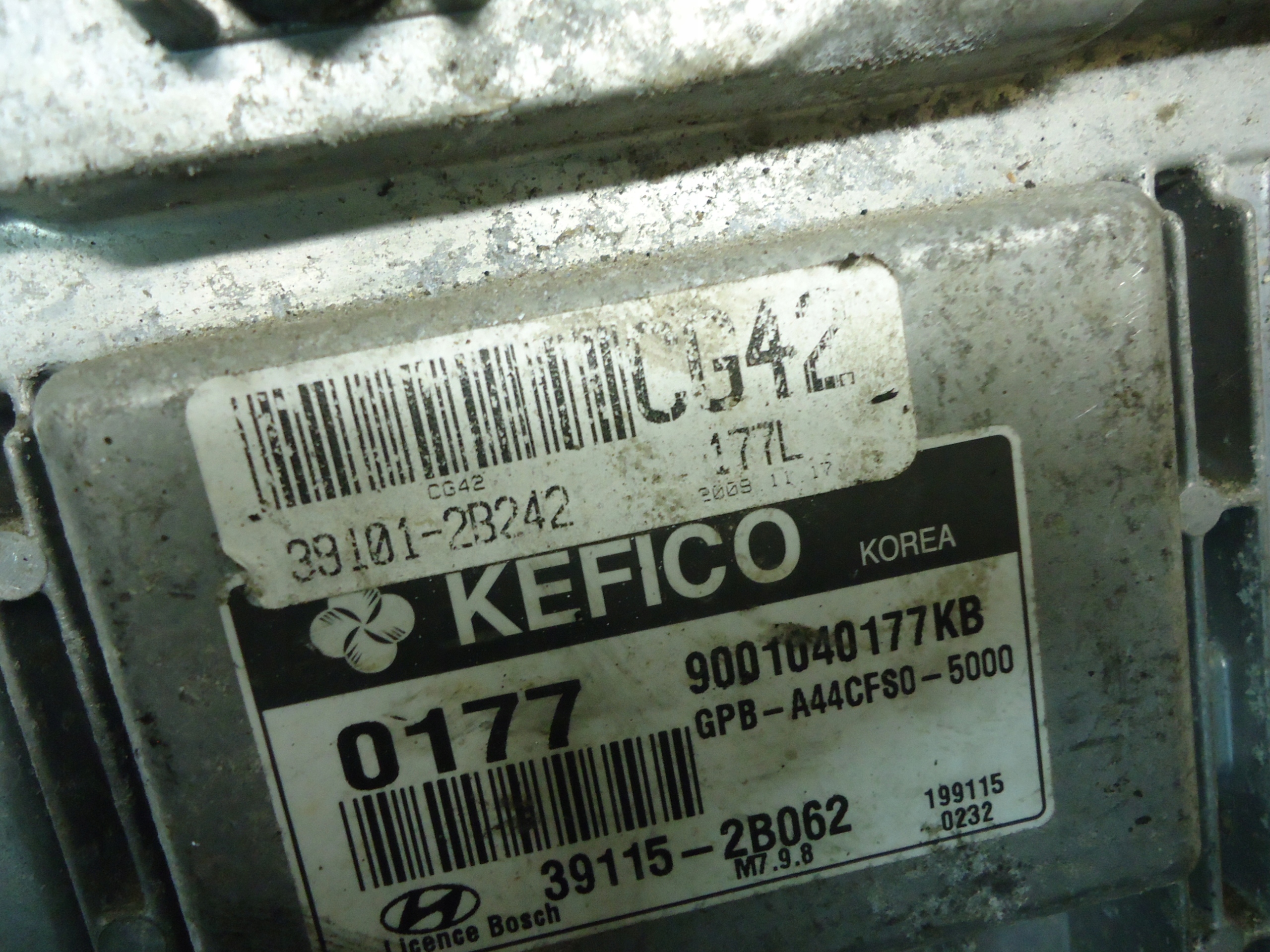 HYUNDAI I20 1.4 16V computer control unit 39115-2B062