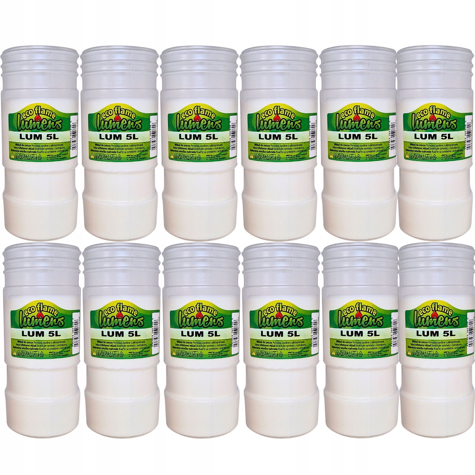 12 x Wkład parafinowy Lumens - do 5 dni palenia