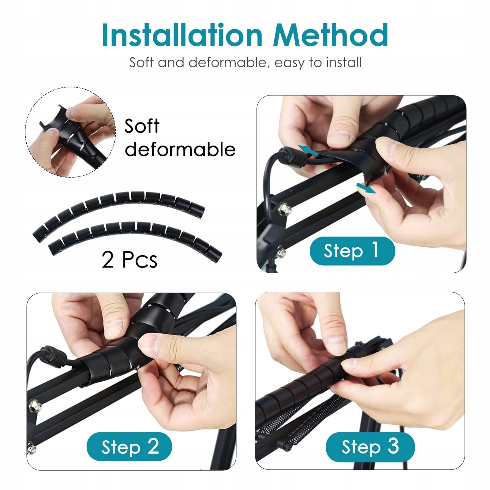 YOUSHARES Mikrofonowy Boom Arm Kompatybilny z FIFINE K688 XLR USB — miniatura 4