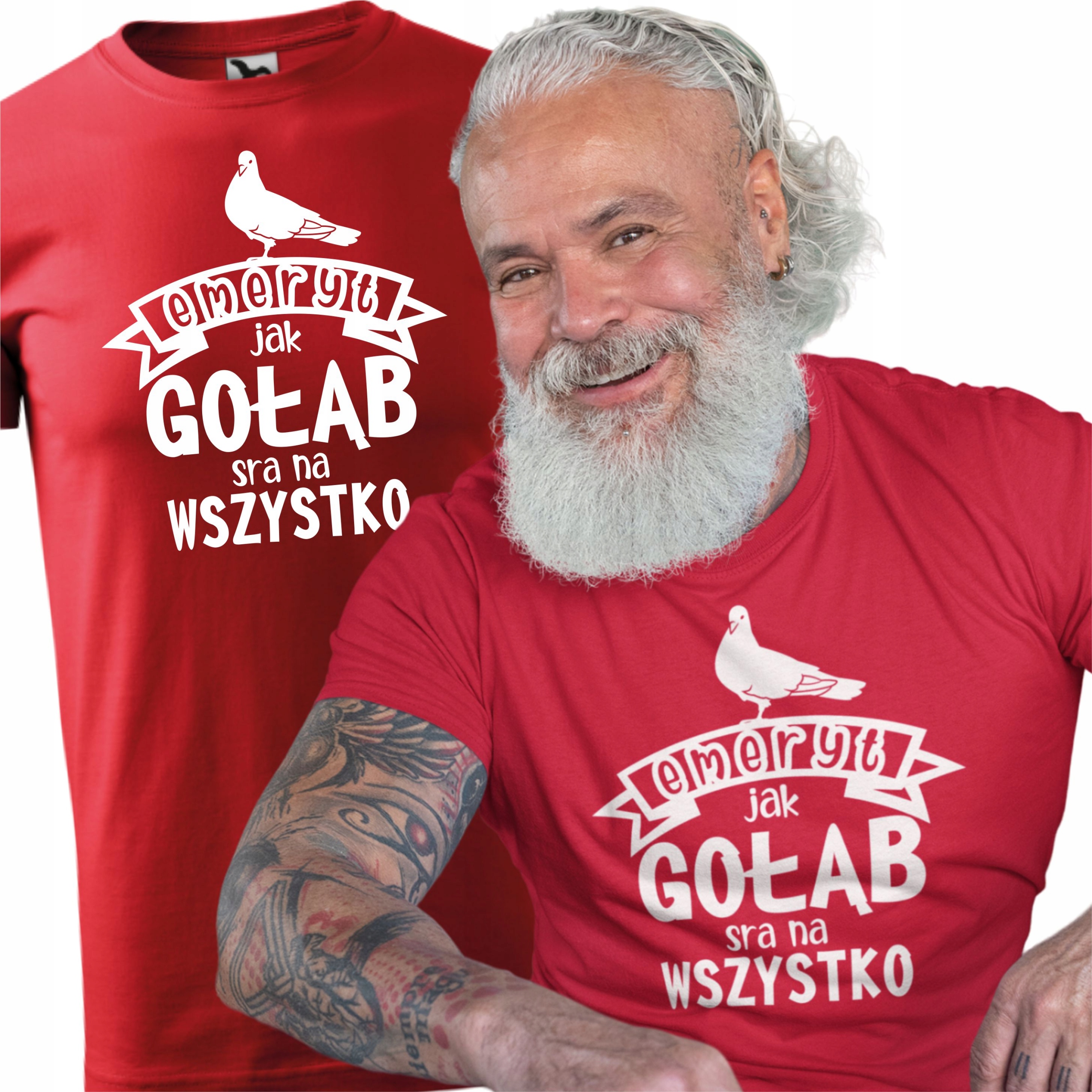 

Koszulka śmieszny dla Emeryta Gołąb XL