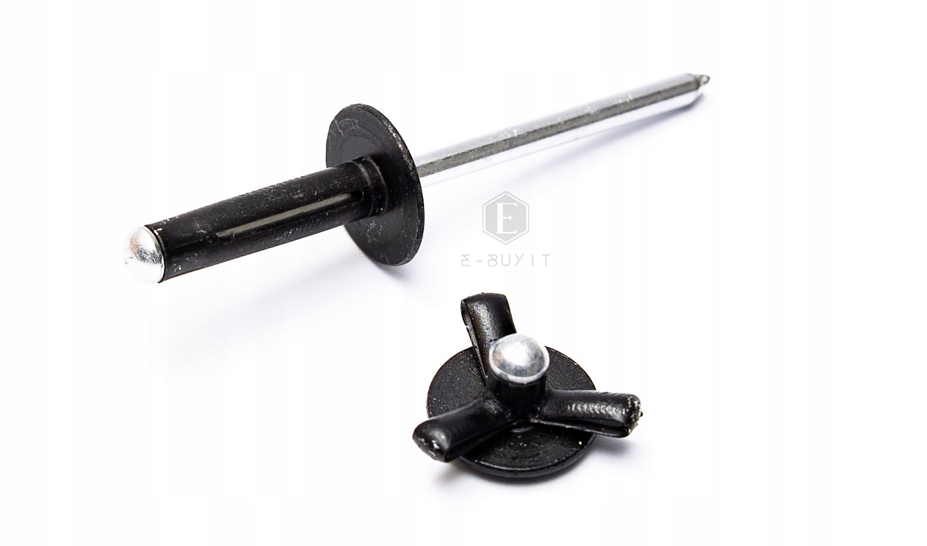 Nýty hliníkové, černé, podběhy kol, nárazníky, plastové lišty