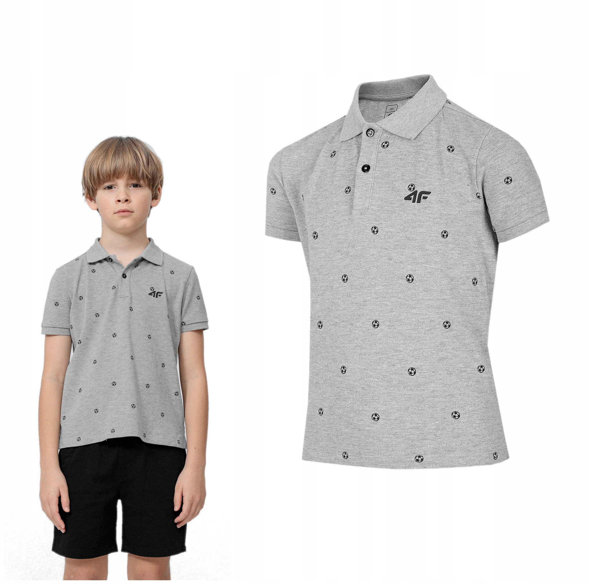 

4F Koszulka Polo T-shirt Chłopięcy JTSM004 140
