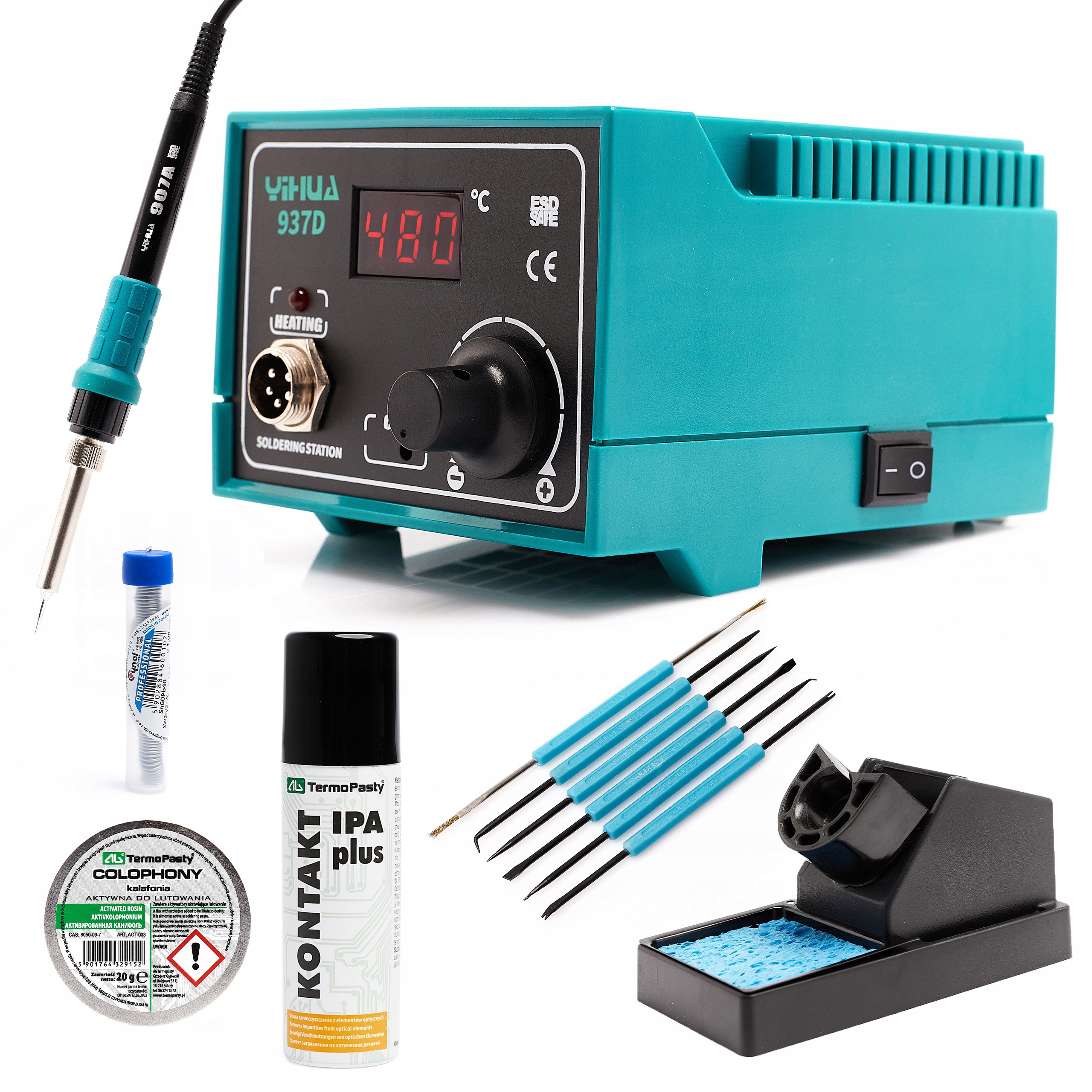 Pájecí Stanice LCD Páječka Yihua 937D Příslušenství Techrebal