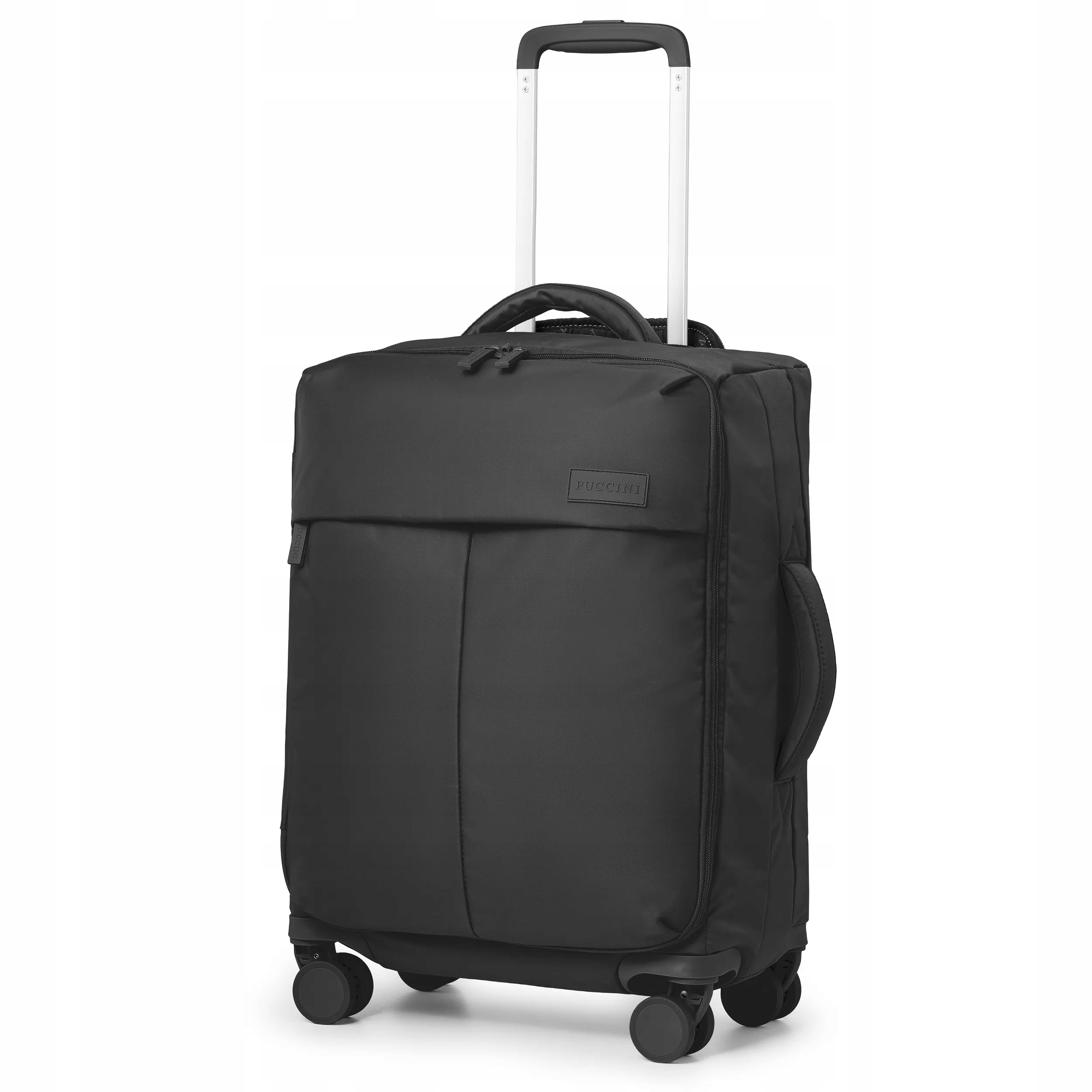 Puccini Walizka Podróżna Kabinowa Miękka Na Kółkach Nylon EM50251C-1 Czarna