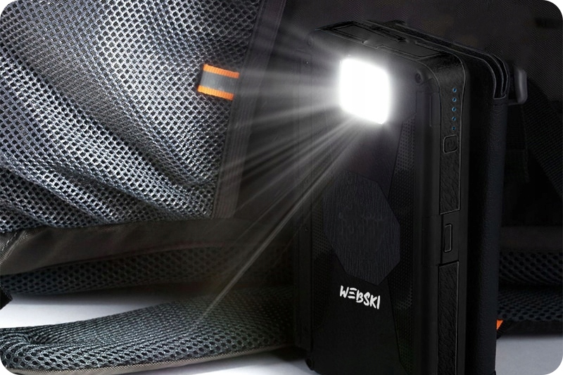 POWER BANK SOLARNY 2xUSB 16000mAh ŁADOWANIE INDUKCYJNE + POWERBANK GRATIS Model 3P