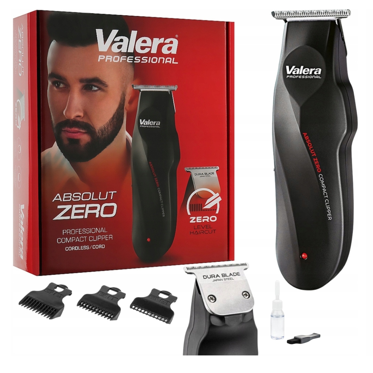 Maszynka Trymer do Włosów Brody Valera Absolut Zero Profesjonalny