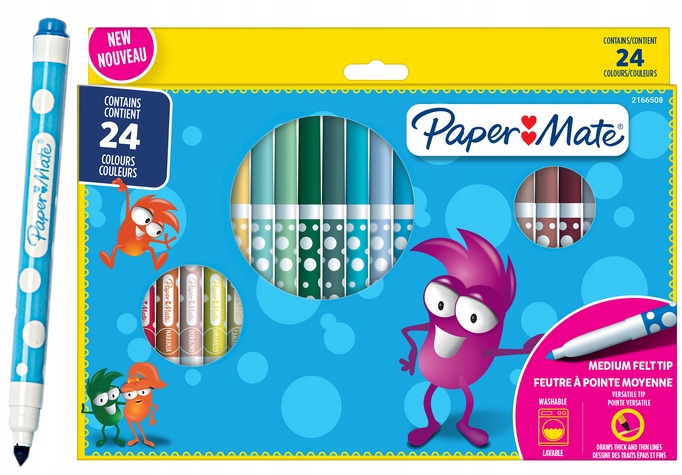 

Pisaki Flamastry 24 Sztuki Paper-Mate Kids