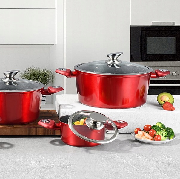 ZESTAW GARNKÓW MARMUROWYCH GARNKI KOMPLET 6 ELE EAN (GTIN) 5905954820078