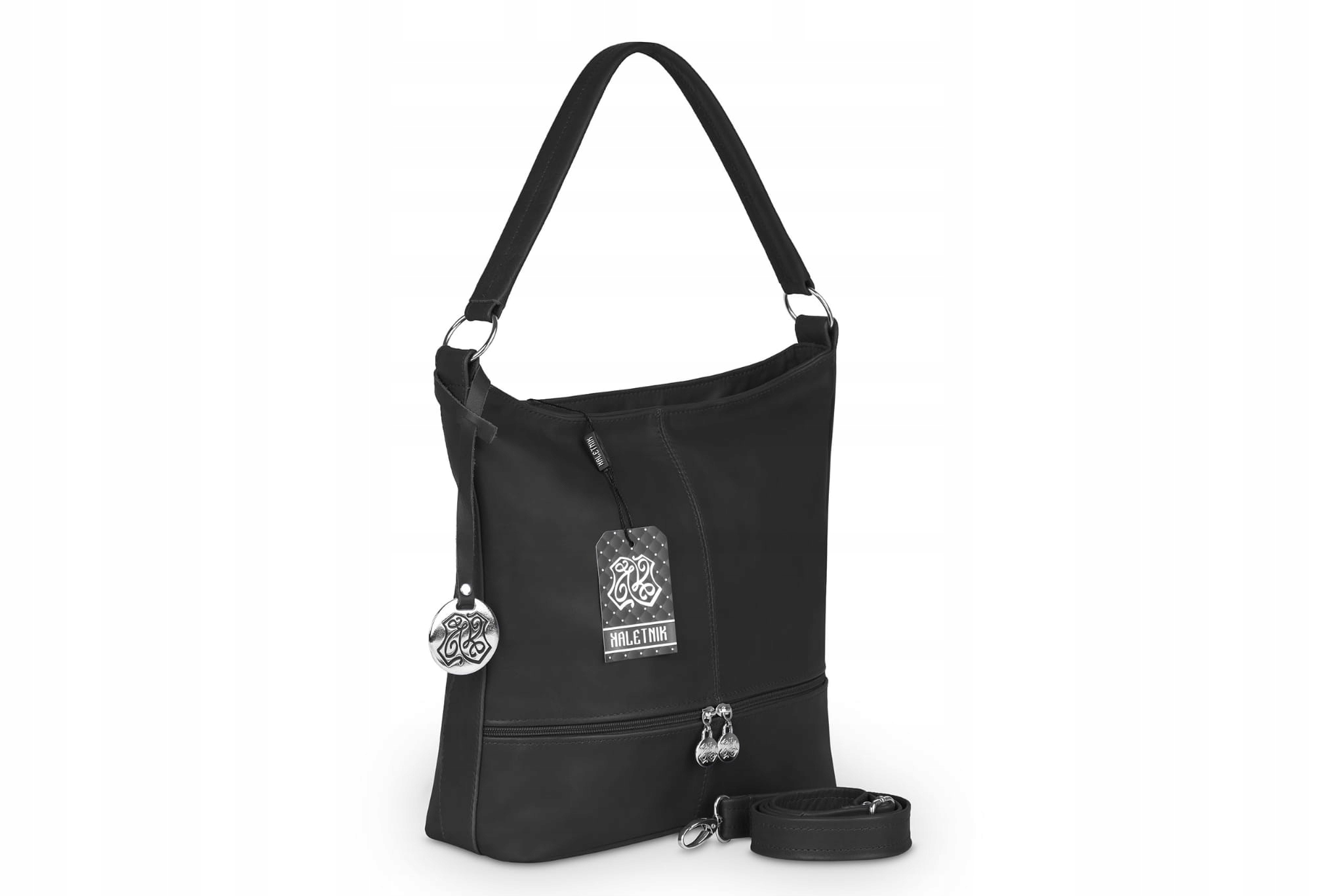 Kožená kabelka Kaletnik Jawa Černá