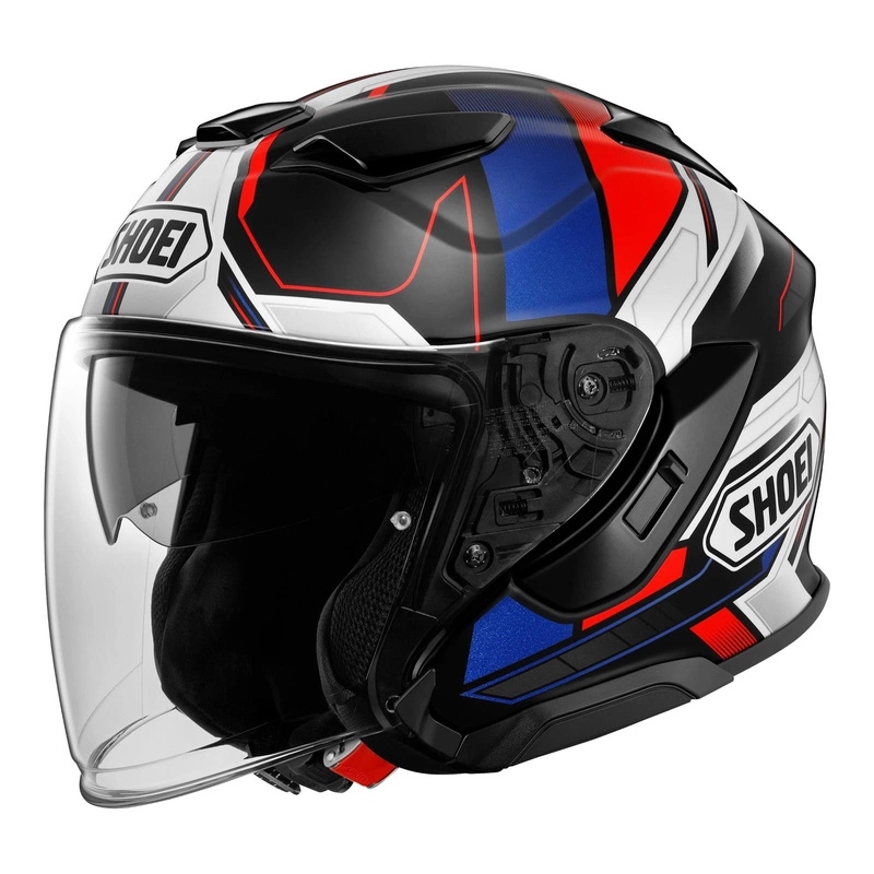 Helma Shoei J-cruise 3 Whizzy TC-10 čierna červená modrá biela Darčeky