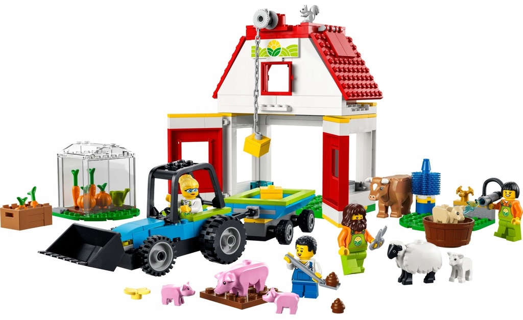 LEGO CITY STODOŁA ZWIERZĘTA GOSPODARSKIE FARMA 3w1 Marka LEGO