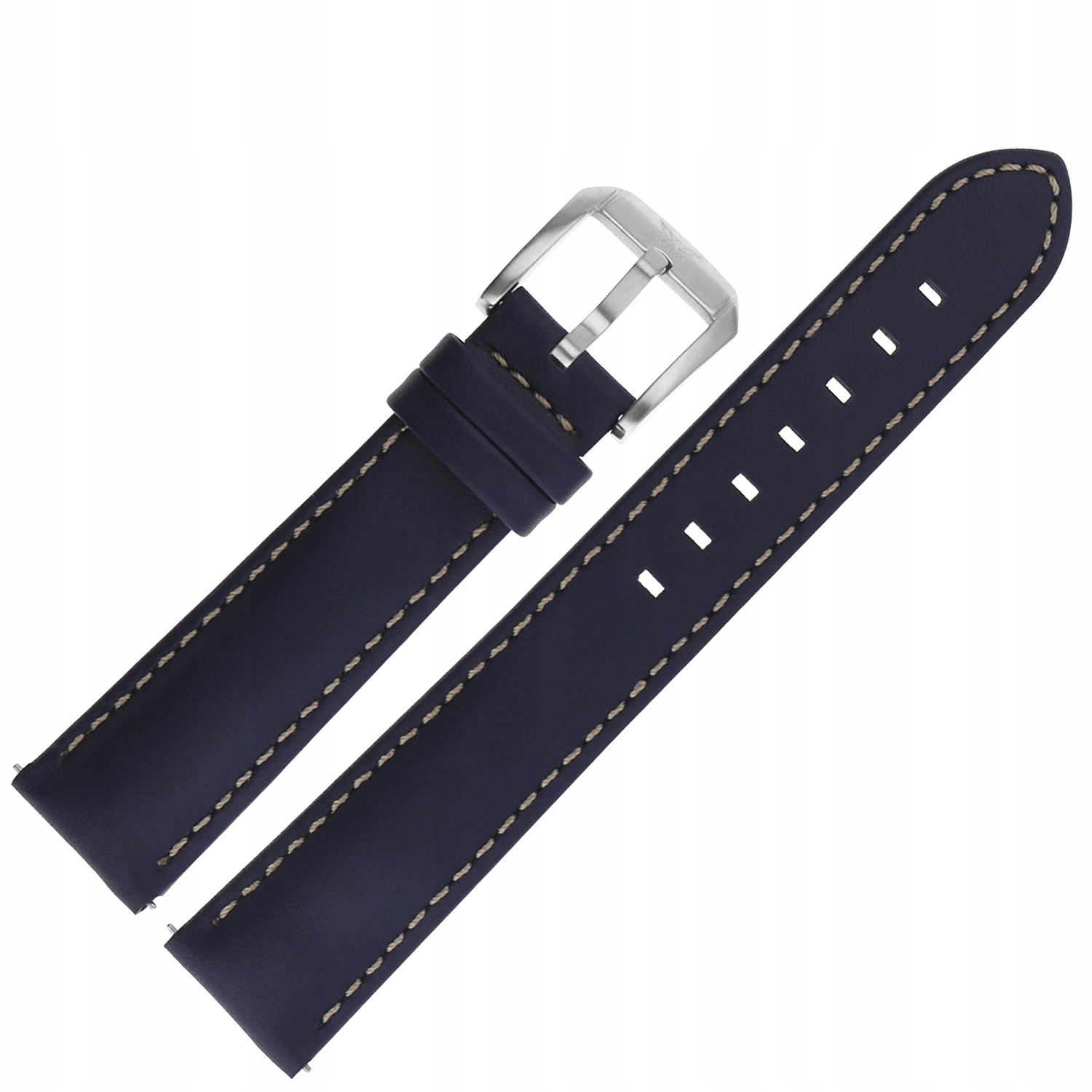 Pásek Airacobra Gmt Kůže (V.1.37.0) 19 mm modrý s matnou šedou barvou