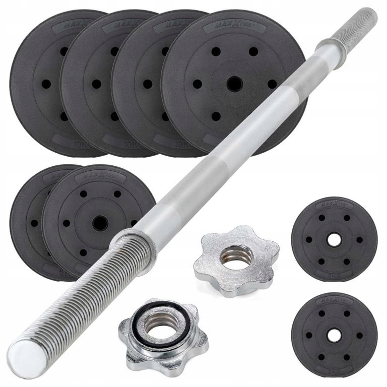 Maxxiva Obouruční činkový set, 60,5 kg, 8 závaží