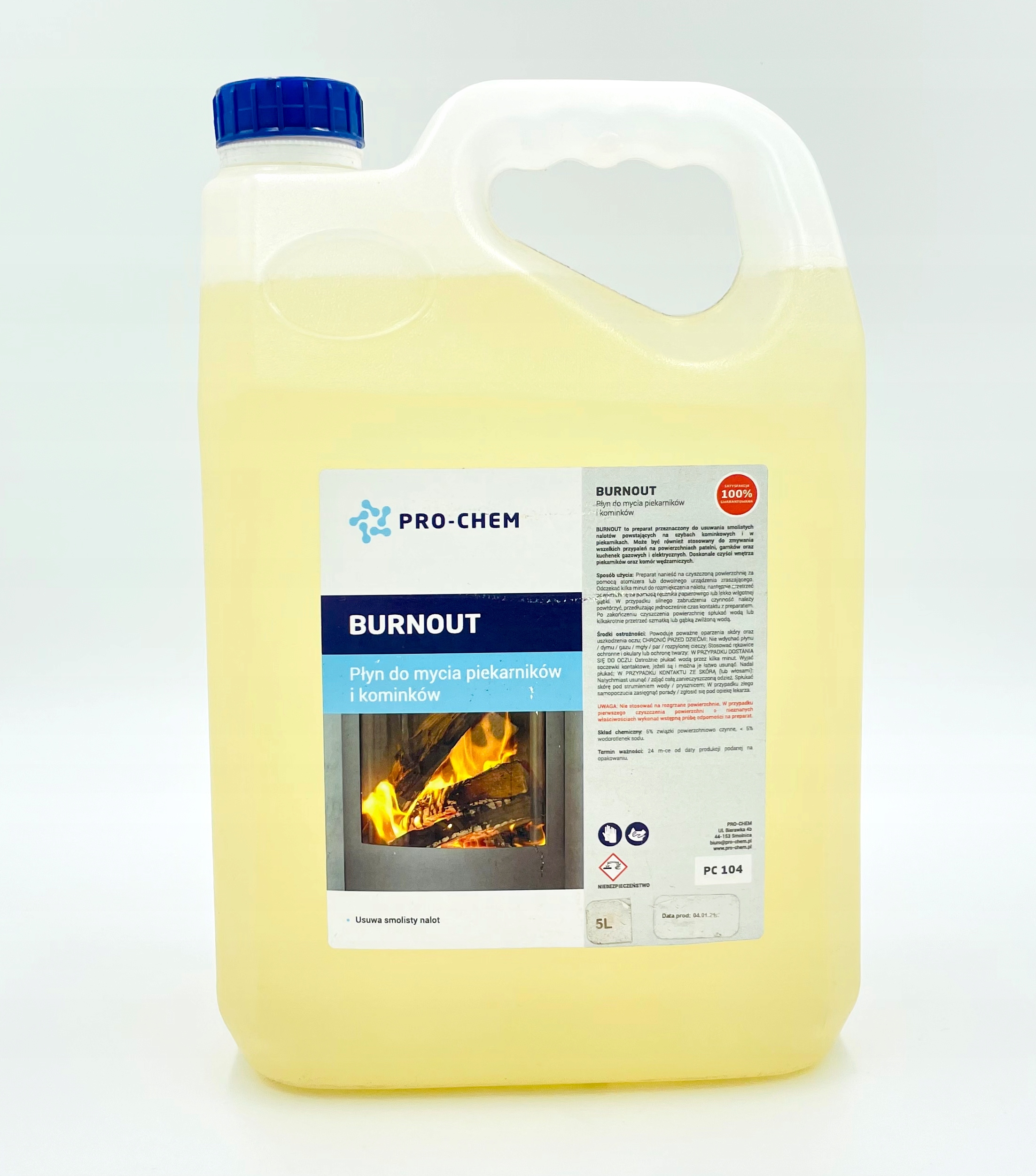 

Burnout 5L Do Mycia Kominków Piekarników Pro-chem