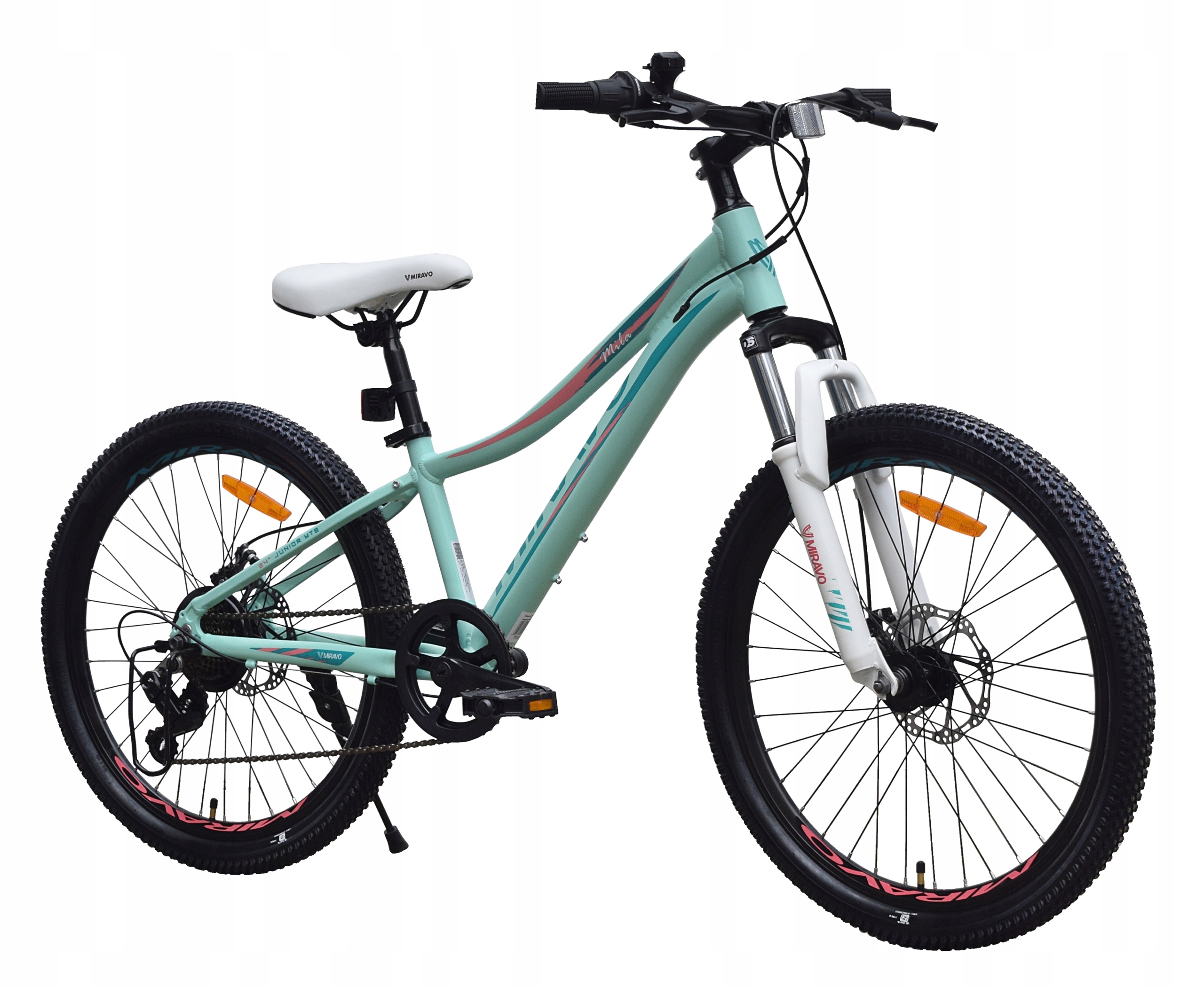 Kolo 24 Miravo Mtb Horský Hliník Tlumič Osvětlení Patka Bonus