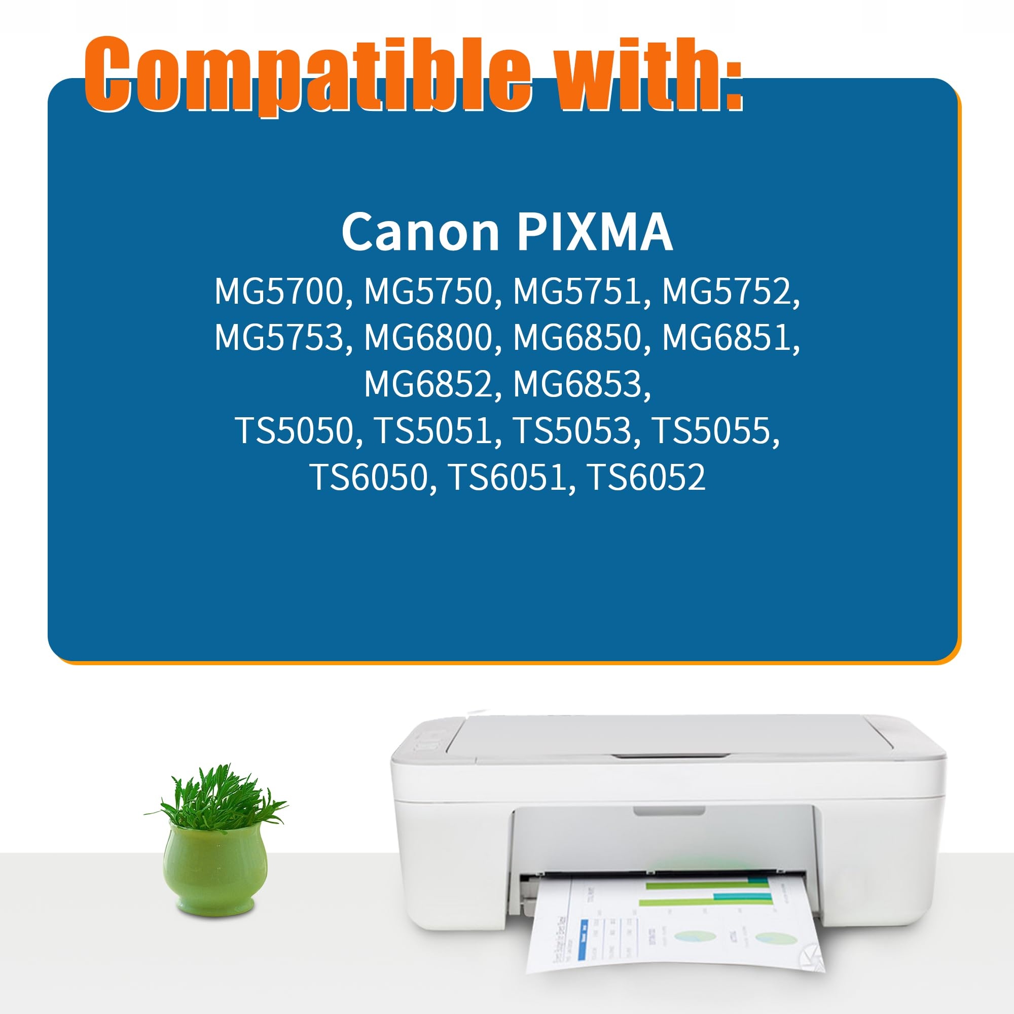 KOMPATYBILNE TUSZE DO CANON PIXMA TS5050 TS6050 MG5750 20 SZTUK — miniatura 2