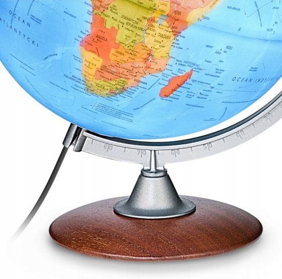 GLOBUS 3D TATTILE PLASTYCZNY PODŚWIETLANY FIZ/POL Marka inna