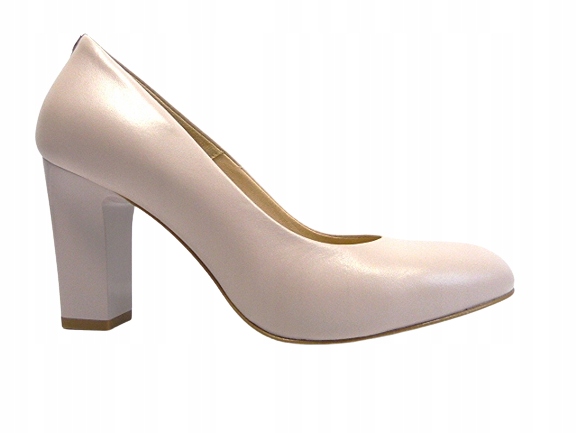 Boty Sala 37 růžové na podpatku kulatý nosek, stabilní podpatek