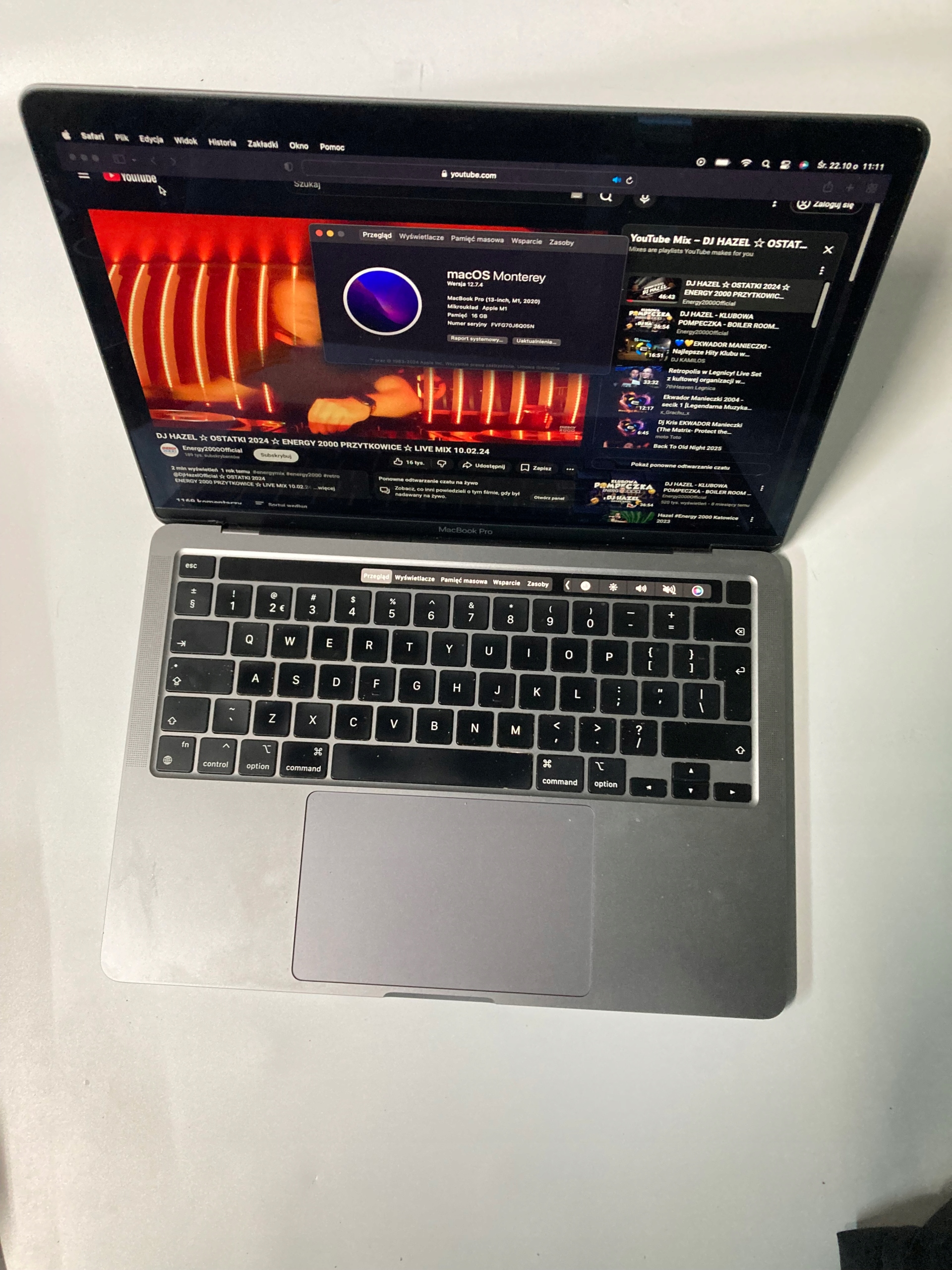 Laptop Apple MacBook Pro 13 2020 MYDA2LL/A A2338 13,3 