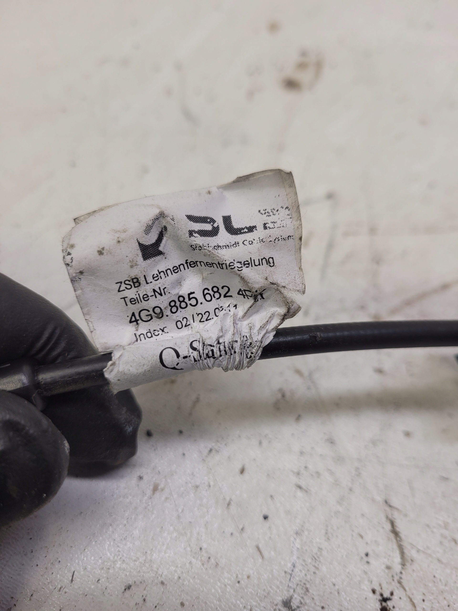 corde SKLADANIA banquette arrière AUDI A6 C7 AVANT 4G9885682