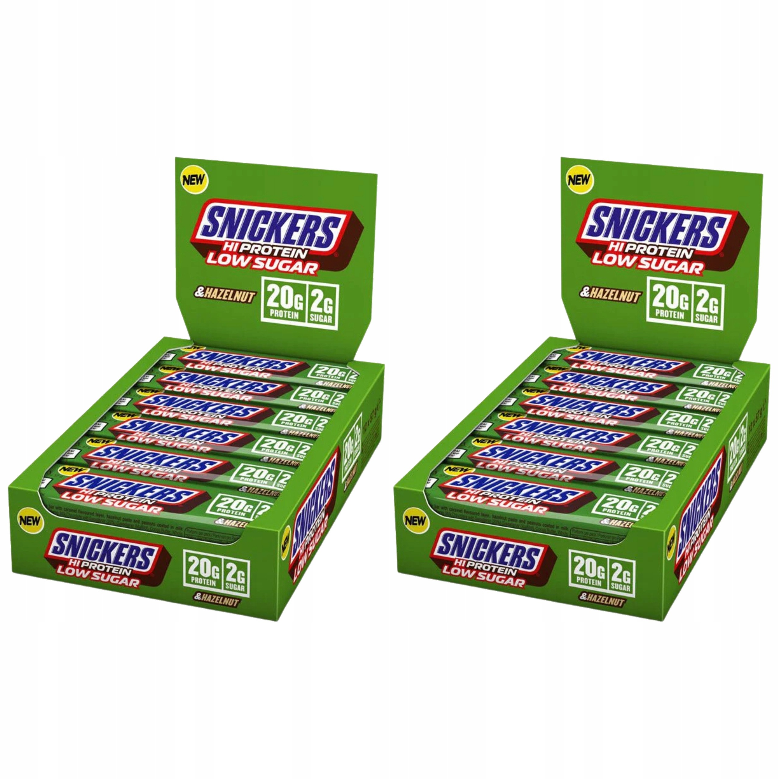 2x Proteinová Tyčinka Snickers Hi Protein Low Sugar 12 ks Ořechový protein M