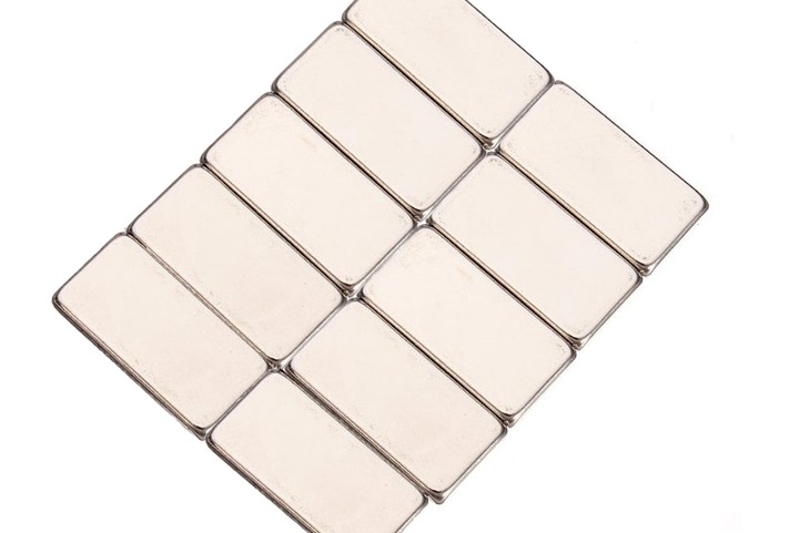 MAGNES NEODYMOWY MAGNESY 10x5x1 mm 10szt. Symbol materiału N42
