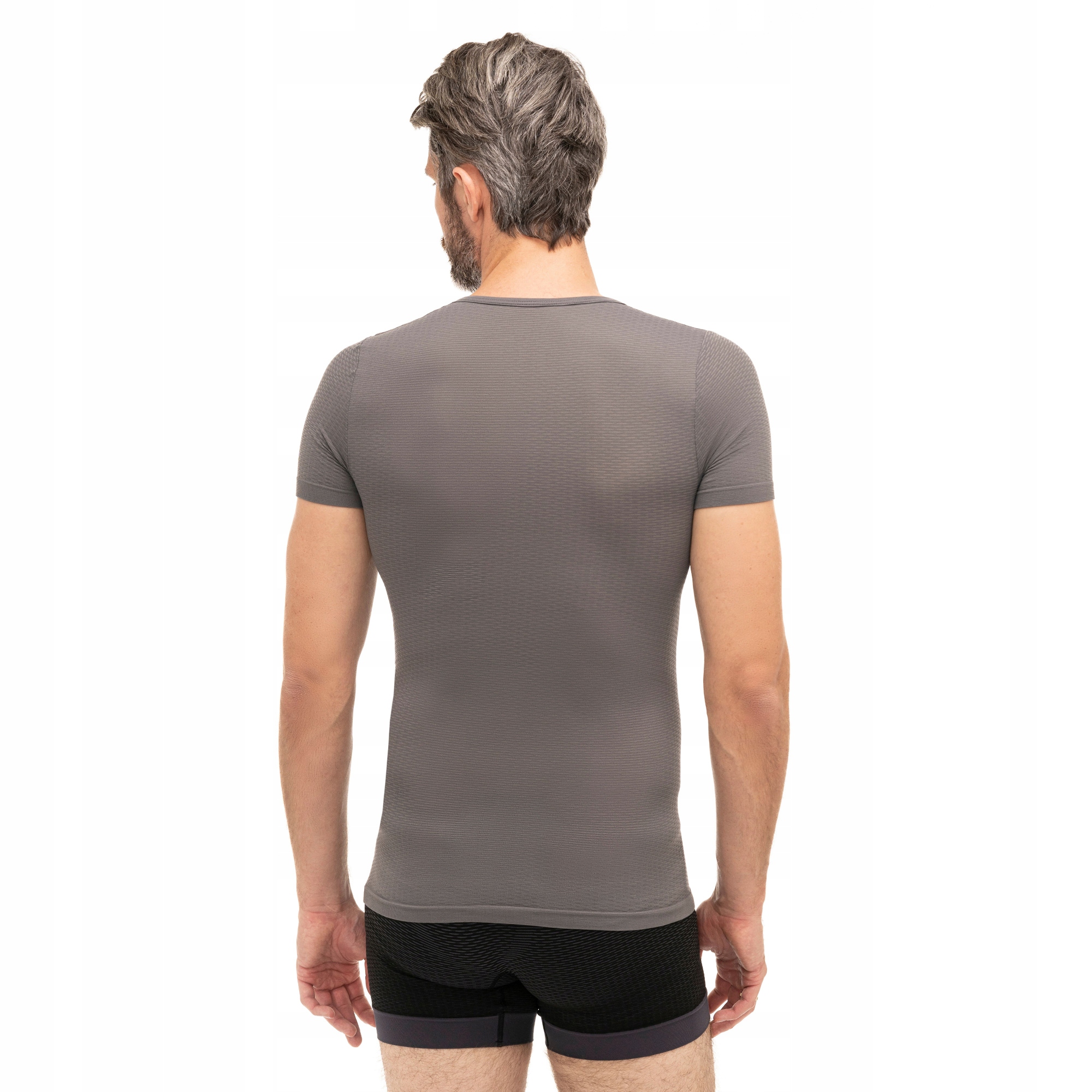 Koszulka termoaktywna Brubeck Base Layer UNISEX Potówka z krótkim rękawem M Kolor szary