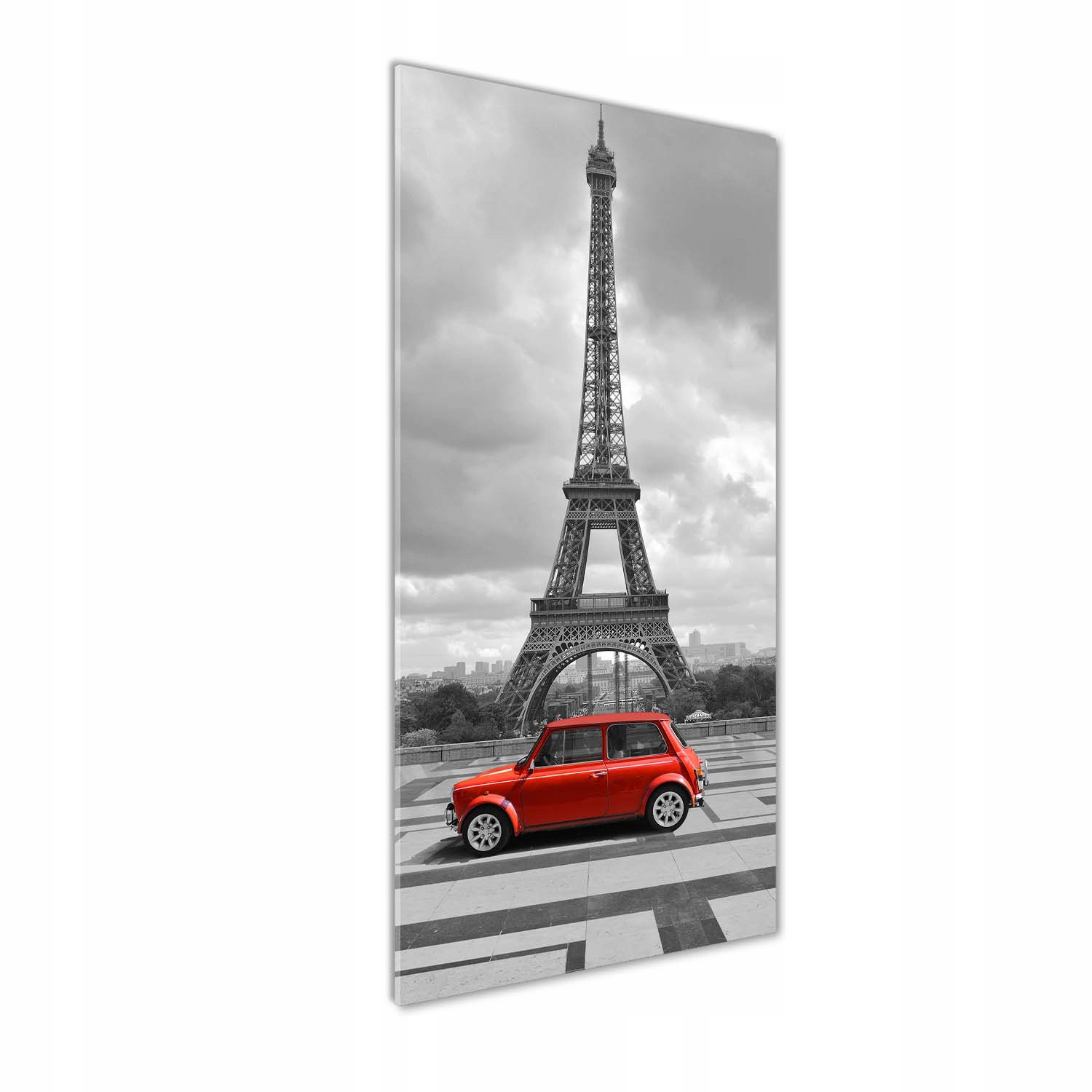 

Foto obraz akrylowy Wieża Eiffla auto 50x125 cm