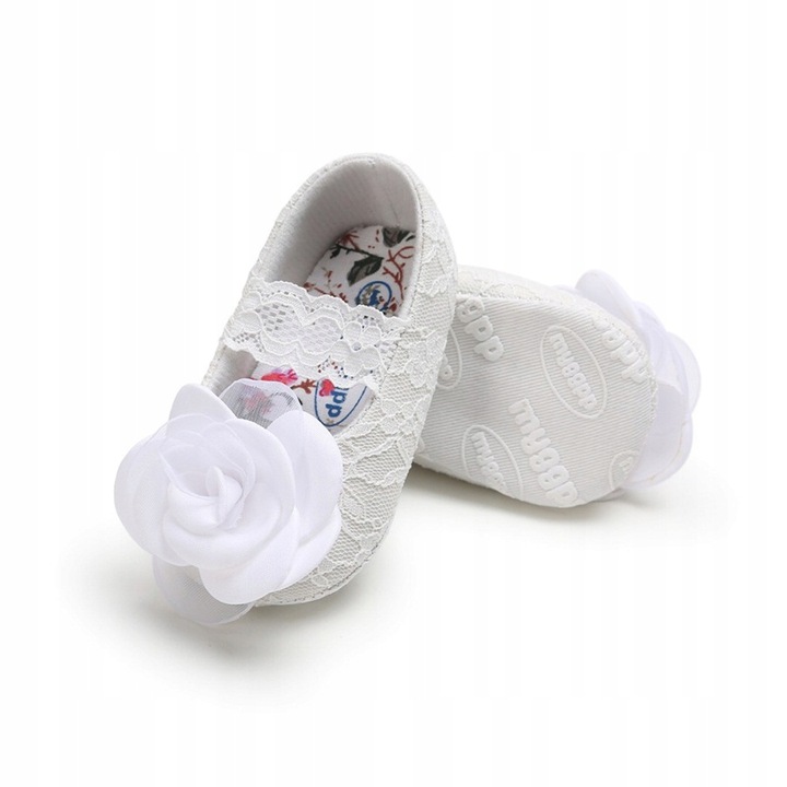 

Koronkowe niechodki Chrzest Kwiat 10,5 cm 62-68