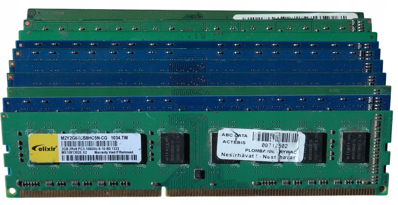 Pamięć RAM DDR3 MIX 2 GB 1333