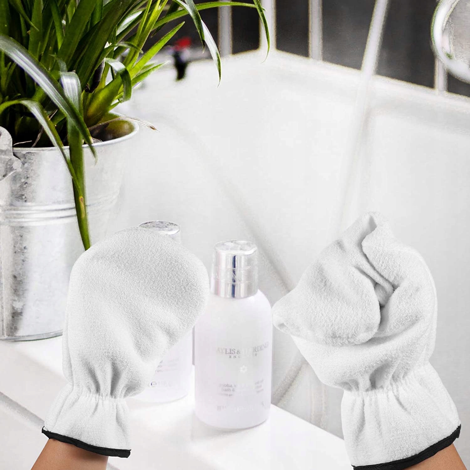 RĘKAWICZKI RĘKAWICE FROTTE DO PARAFINY KREMU MASKI Marka Beautiona