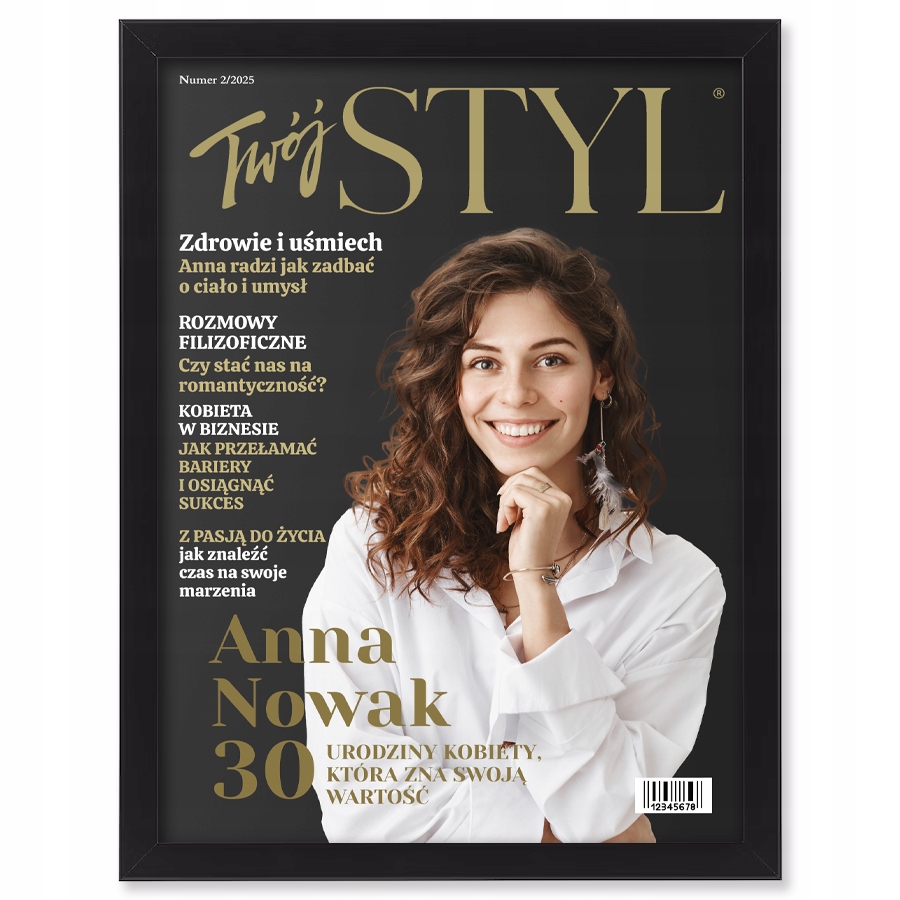 Okładka Twój Styl Twoje zdjęcie w ramce różne 70x50 cm