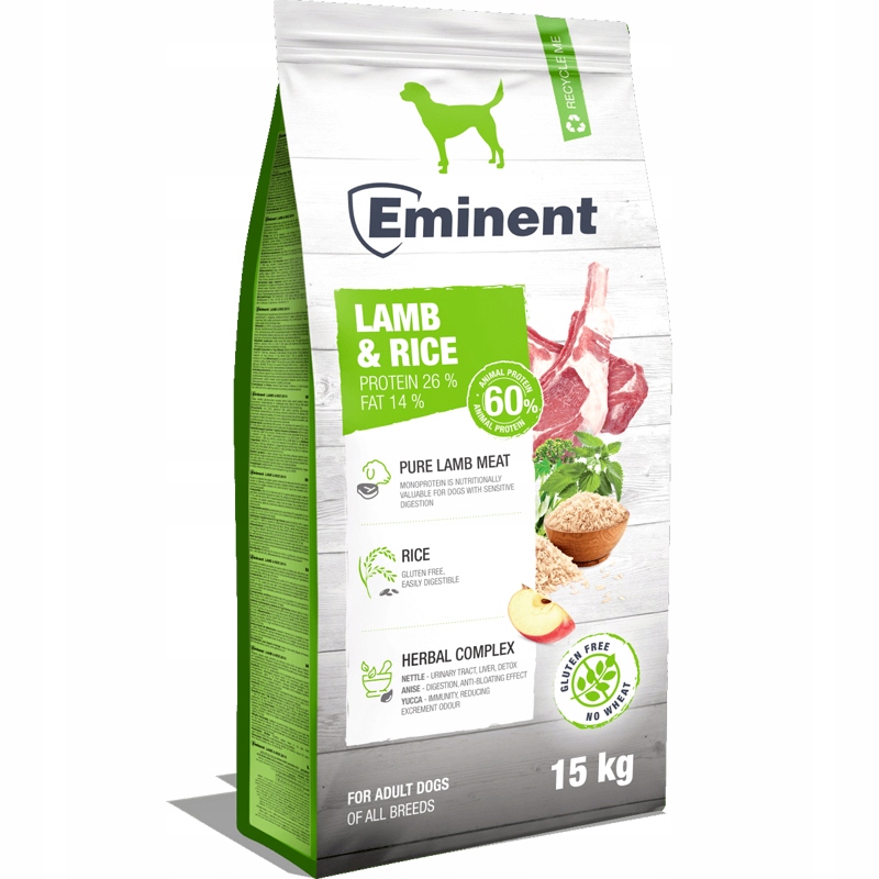 Eminent Premium Adult Lamb & Rice 26/14 15kg