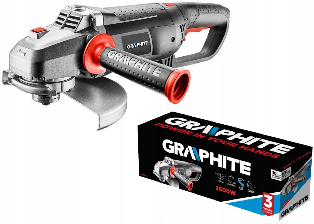 GRAPHITE SZLIFIERKA KĄTOWA 59G208 2600W 230mm