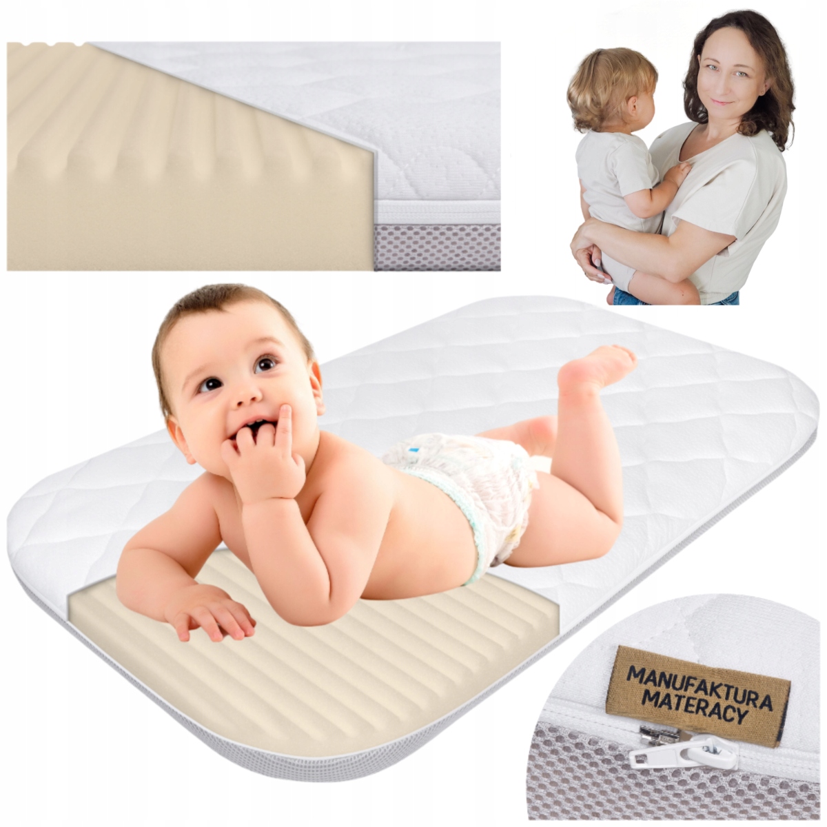 Materac FizjoMAX First Chicco Next2Me Magic GRUBY Materac Chicco Next To Me