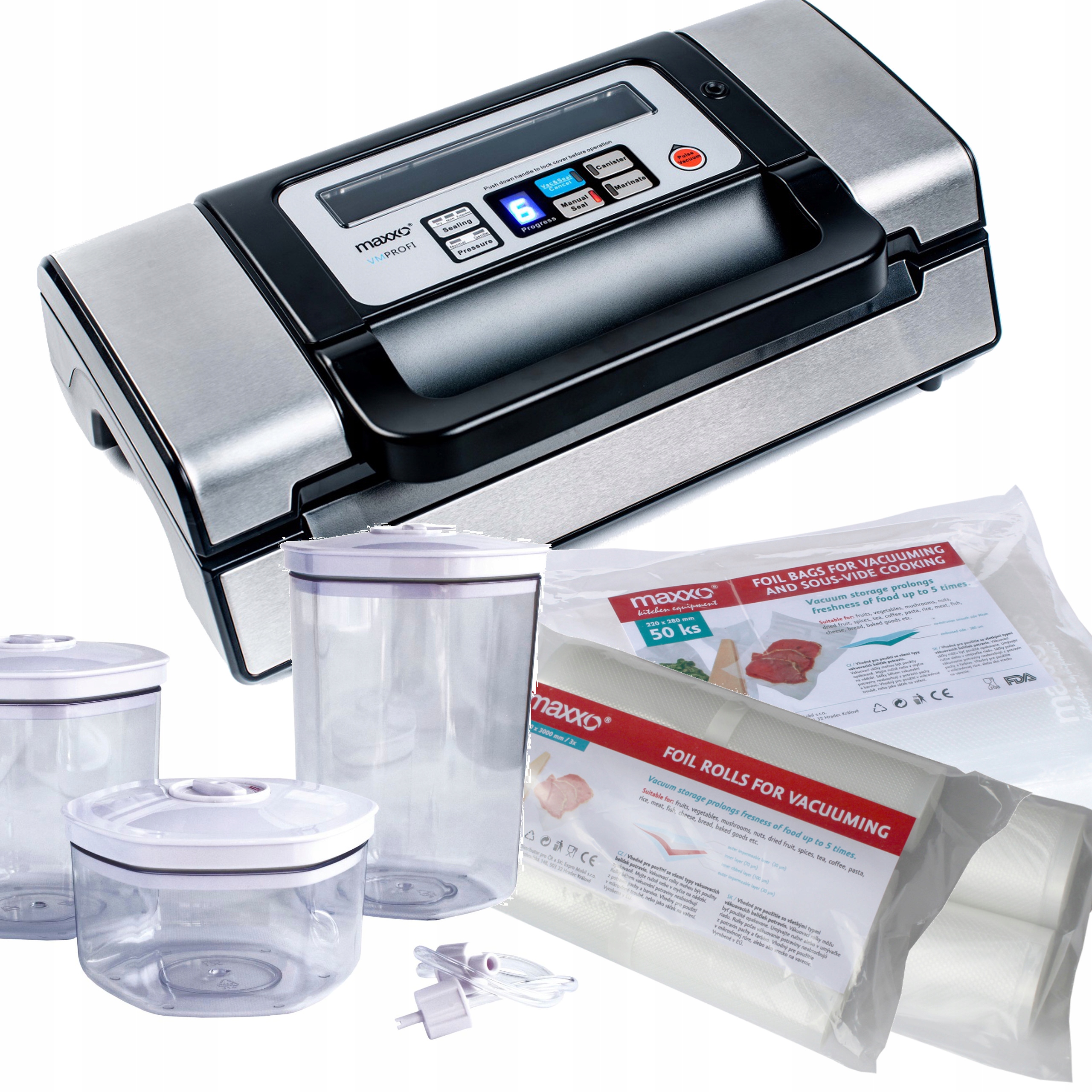 

Maxxo Zgrzewarka Próżniowa Do Żywności zestaw XXL