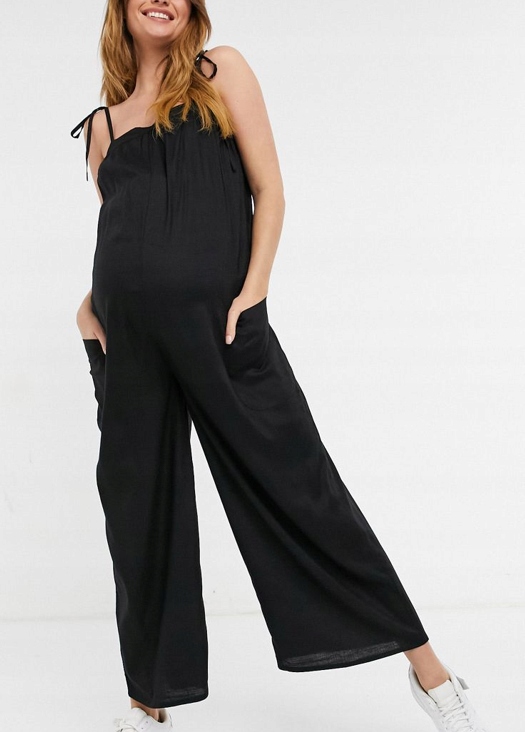 MATERNITY DAMSKI CZARNY KOMBINEZON CASUAL 42 DUI