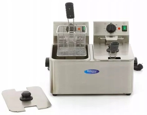 Frytkownica podwójna elektryczna 2x 4L 2500W 2x2kg Maxima Lux 09300411