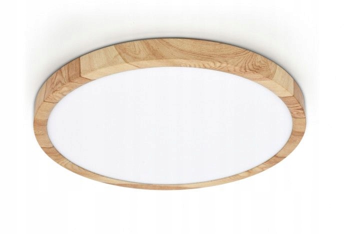 Lampa sufitowa plafon łazienkowy Led do łazienki IP44 drewnopodobna Alata